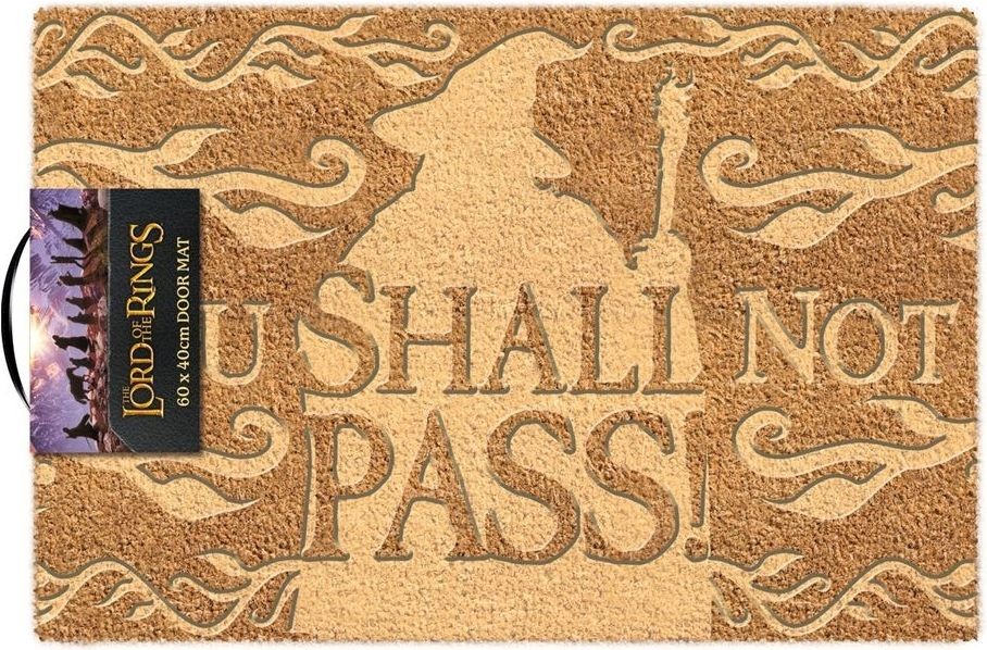 Merchandising Lord Of The Rings (The): (You Shall Not Pass) Embossed Coir Doorma