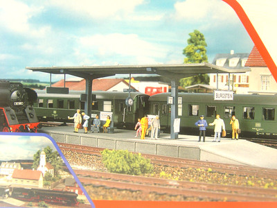 Bahnsteig Burgstein -  überdacht  - Piko HO Bausatz 1:87 -  61821   #E