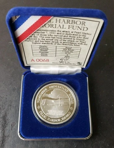 (2004) Proof 1oz Silver Pearl Harbor Round
