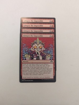 (4) Glimpse the Impossible *PLAYSET* Modern Horizons 3 Regular NM MTG