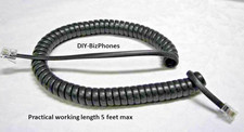 2-Pack Black Charcoal 9Ft NEC SL2100 Phone Handset Cord IP7WW 12TXH 24TXH 12B