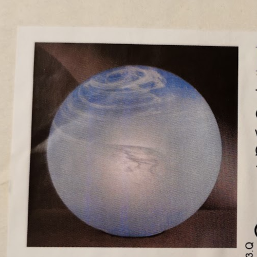 Honsel Glas Tischlampe Tischleuchte Kugel Glaskugel Wasserblau 1Xe27 Ø 30Cm-image