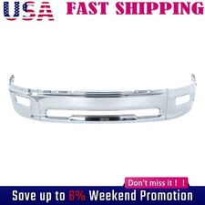 New Chrome - Front Bumper Face Bar For 2009 2010 2011 2012 Dodge Ram 1500 W Fog