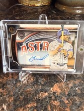Jose Altuve Prime Patch Autographed Relic 2021 Topps Tribute Baseball 1/1