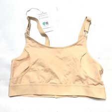 MomCozy Pumping Nursing Bra Size S Tan/Beige Hands-Free Nursing Women New