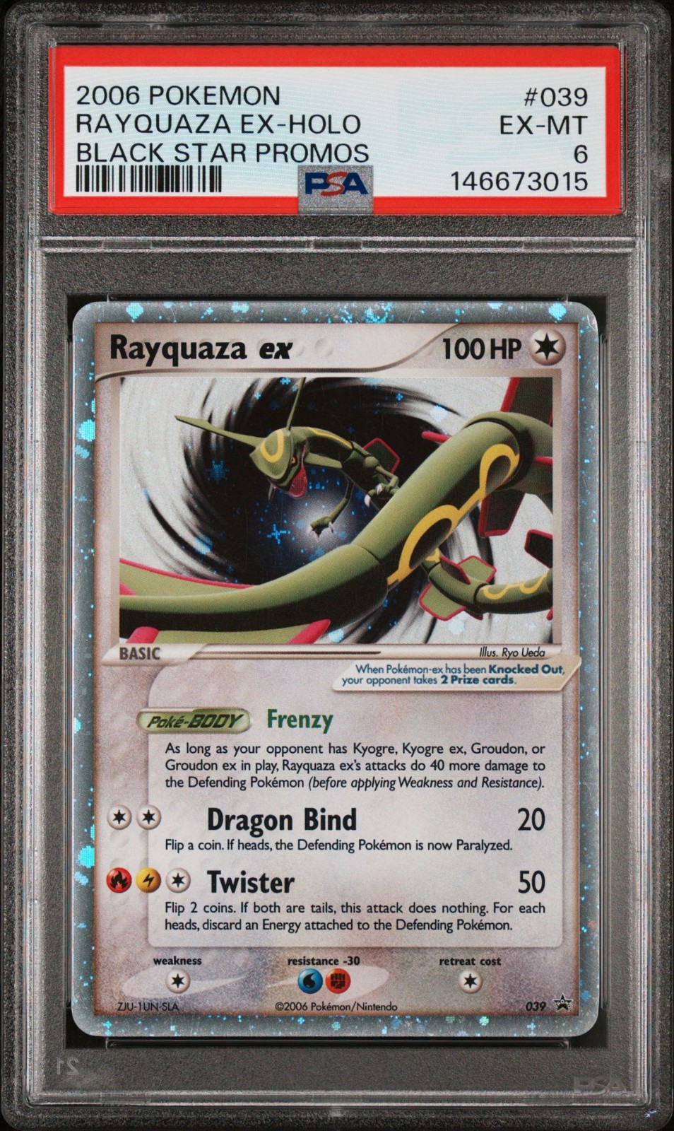 Pokemon Card PSA 6 Rayquaza ex 039 Black Star Promo