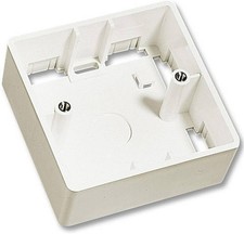 Pattress Box 47mm Deep White for UK Wall Mount – Cable Management, AV & Data