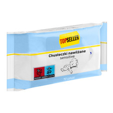 5903936043590 TOPSELLER Chusteczki nawilżane Sensitive72 szt. Topseller