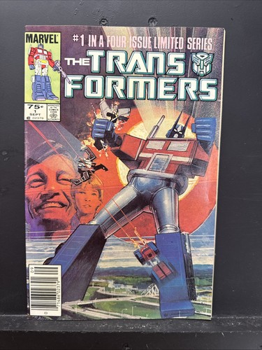 Marvel Comics Transformers #1 1984 First Issue Optimus Prime Appearance