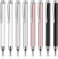 8 Pieces Capacitive Stylus Pens for Touch Screen, Universal Disc Fine Point Styl