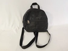 The Sak Esperato Mini Backpack Black Crossbody Nylon Zippered Travel Purse Bag