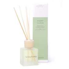 Image of AromaWorks Light Reed Diffuser 100ml, Lemongrass & 100ml (3.38 fl oz, White