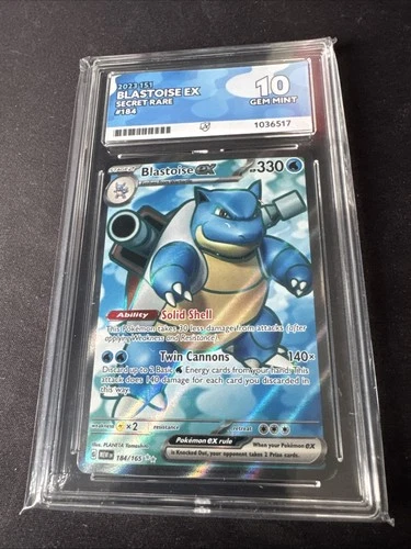 2023 151 Blastoise EX Secret Rare #184 Ace 10 No Reserve
