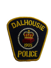 DALHOUSIE  POLICE EST 1905 PATCH VINTAGE SHOULDER CREST NEW BRUNSWICK CANADA