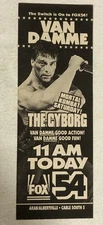 The Cyborg Vintage Print Ad Jean Claude Van Damn TPA9