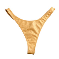 Skims Ochre Beige Dipped Thong Wet Jersey Size Small NWT PN-DTH-0566 Women's