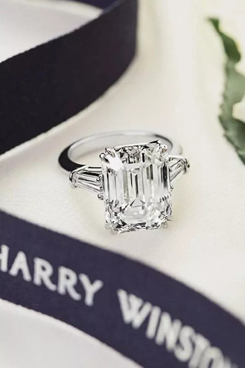 Harry winston princess hotsell cut engagement ring