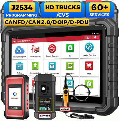 LAUNCH X431 PRO3S V+ ELITE Pro 5 Car Diagnostic Tool J2534 Programming Coding