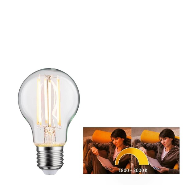 Paulmann Led Filament-Agl, 7 W = 60 W, 806 Lm, E27, 1800 - 3000 K, Dimmbar-image