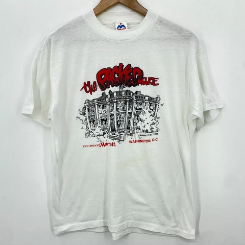 The Packed House Twin Bridges Marriott 1986 T-Shirt Men's Size XL White Miller