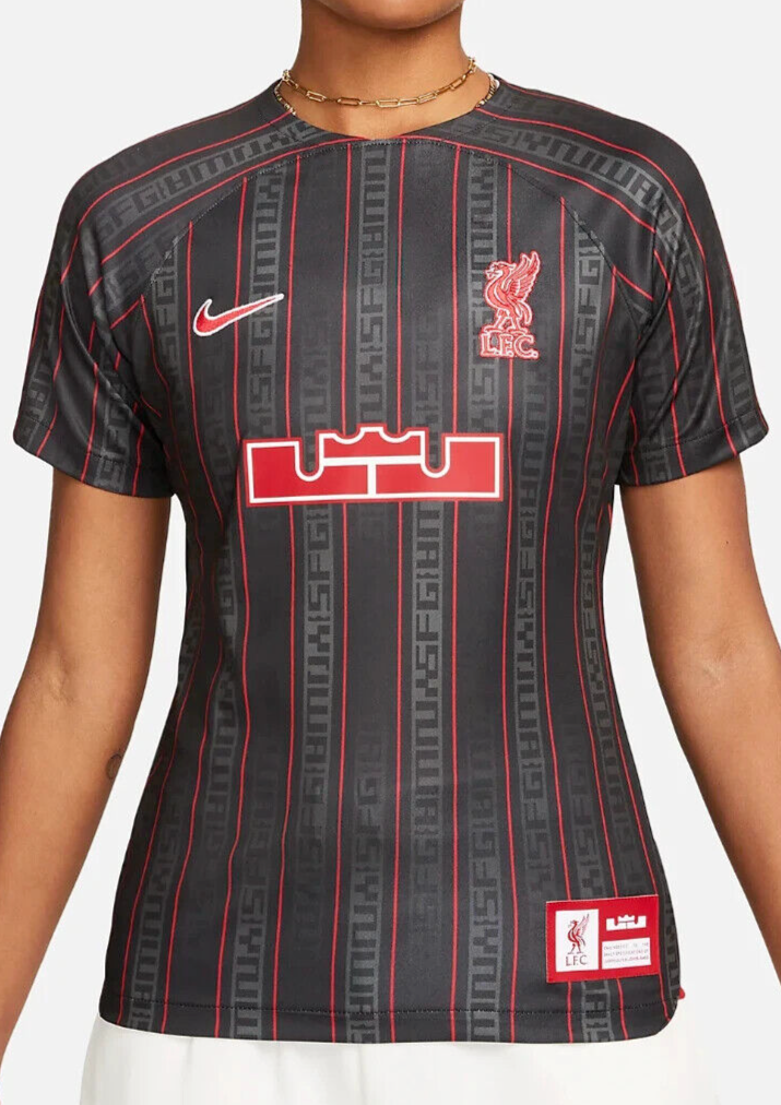 105) Nike Liverpool FC Lebron James Jersey Womens M Limited