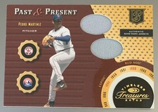 Pedro MARTINEZ🔥2003 Donruss Timeless Treasures Dual Relic #PP-6 98/100 Red Sox