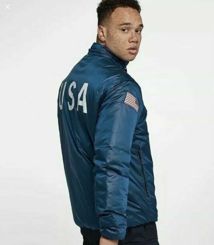Nike NikeLab TEAM USA Winter OLYMPIC SUMMIT Blue JACKET Nike NikeLab TEAM USA Winter OLYMPIC SUMMIT Blue JACKET
