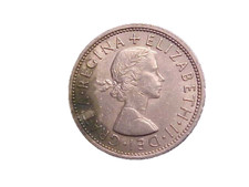 1967 GREAT BRITAIN ELIZABETH II 2 SHILLINGS KM# 906 - NICE CIRC! -c4210xux