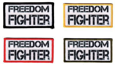Freedom Fighter''Aufnäher''Patch/Freiheitskämpfer/4,5 cmx 9 cm/Kämpfer/Krieger