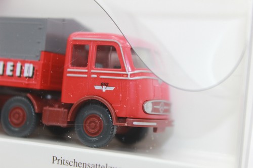 WIKING 048804 Tractor Trailer MB Spedition Gustav Mäuler 1:87 H0 New IN Boxed - Picture 4 of 6
