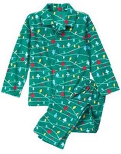 NWT Gymboree Christmas Boys Lights Fleece Pajamas Holiday Green many sizes