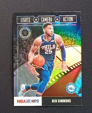 2019-20 Hoops Premium Stock Lights Camera Action Holo #6 Ben Simmons - 76ers