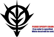 Zeon Gundam 2 Decal Sticker JDM Funny Vinyl Car Window Bumper Truck Laptop 9"