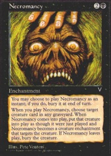 [1x] Necromancy Slight Play, English Visions MTG Magic