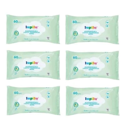 Lupilu Lightly Fragranced Wipes 60 Pack (Pack of 6)