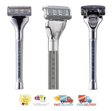 Cremo by Schick Hydro 5 Razor Metal Shaver handle ft Silk Hydro3 Cartridge Blade