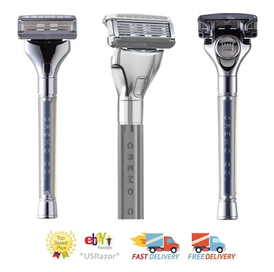 Cremo by Schick Hydro 5 Razor Metal Shaver handle ft Silk Hydro3 Cartridge Blade