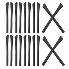 10 Pairs Glasses End Tips Eyeglass Anti Slip Ear Sock Tube Sleeve Silicone Black