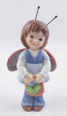 GOEBEL 10-623 Figur Marienkäfer Mädchen Glücksbringer Kleeblatt Sammler Bayern