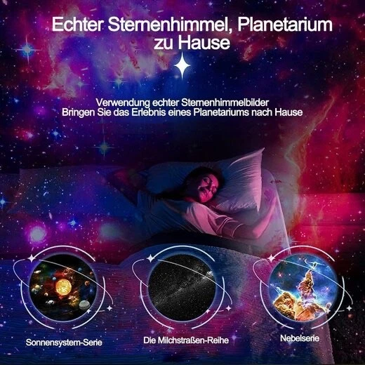 Dvolador 12 in 1 Stern Nachtlicht Beamer/ 4K HD Sternenhimmel/ Galaxie Projektor - Bild 4 von 4
