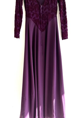alfred angelo purple wedding dress Vintage 1990s Wedding and Christmas Dress by Alfred Angelo Long Sleeve 7/8