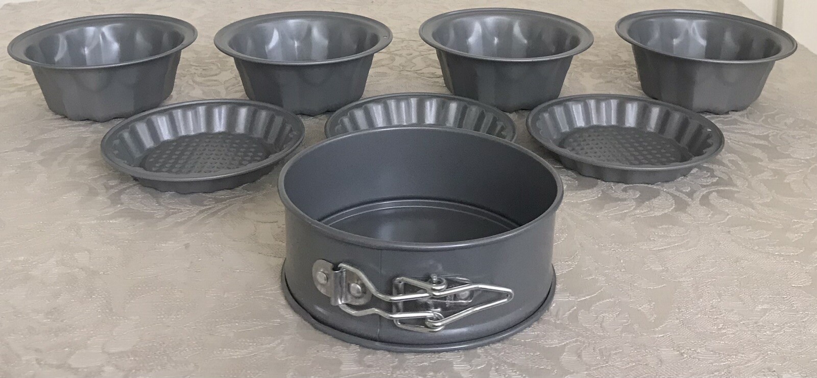 Non-stick 5” Springform Pan, (4) 4” Bundt Pans & (3) 4” Tart Pans | eBay