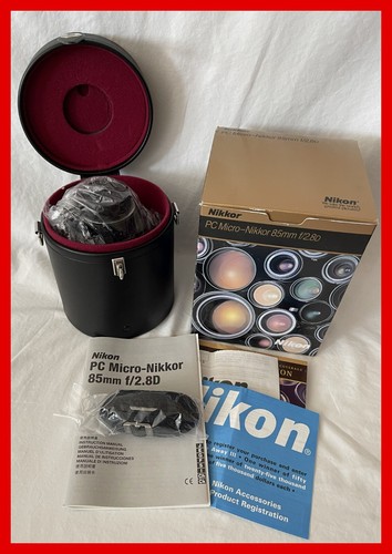 Nikon NIKKOR PC Micro 85mm f/2.8D Lens w/Box, Case, Strap & Caps NEW PERFECT!!
