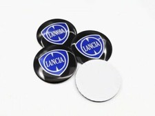 COPRIMOZZO ADESIVI  TAPPI CERCHI IN LEGA BORCHIE LANCIA 56MM SET 4PZ 