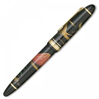 Sailor Fountain Pen Profit Makie Red Fuji Crane Middle Character 11-5010-420 NEW