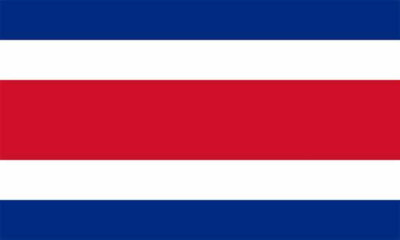 Costa Rica Flagge Fahne 60x90 cm mit Ösen