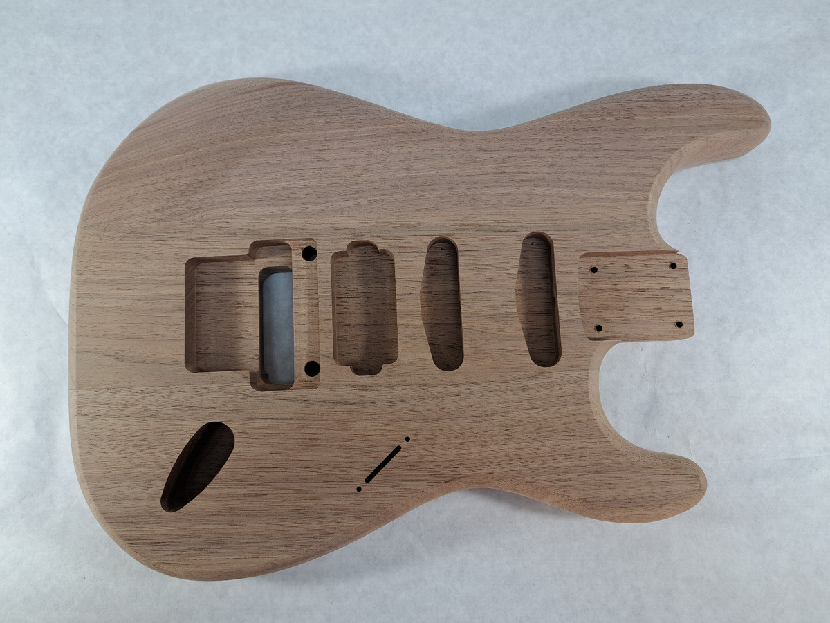 Walnut HSS guitar body - for Fender Strat Stratocaster neck Floyd