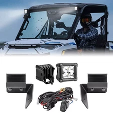 3" Pods 30° Spot Beam A-Pillar Mount Wire Kit For Can am Defender MAX 2016-2025