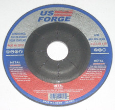 US Forge 00717 Grinding Wheels for Metal 4 1/2 x 1/8 x 5/8 T27 Angle Grinder 4pk