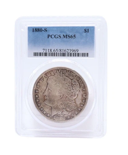 1880-S Morgan Silver $1 Coin MS 65 PCGS